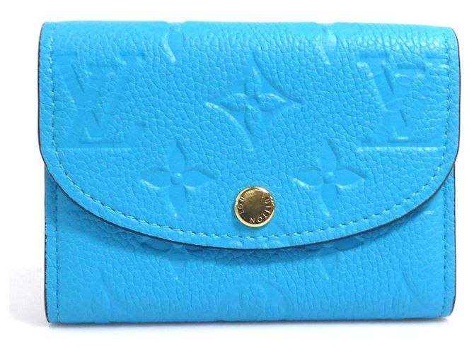 Monedero Louis Vuitton Monogram Empreinte Turquesa