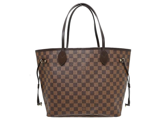 Cabas Louis Vuitton Neverfull Damier MM Marron