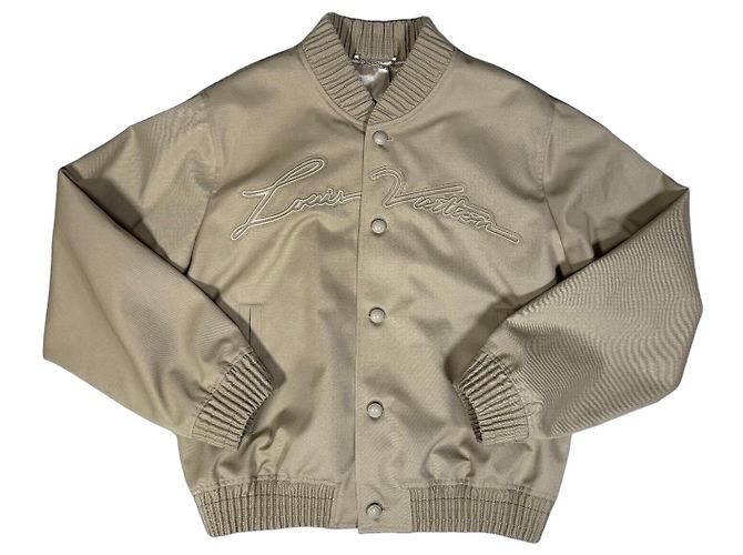 Louis Vuitton Giacca Baseball Taupe FW24 Beige