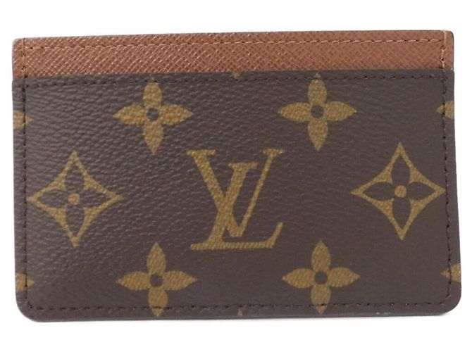 Louis Vuitton Monogram Visitenkartenetui Braun