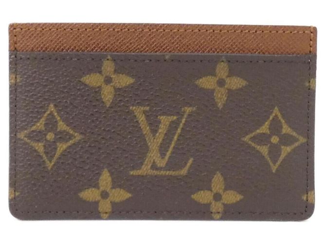 Louis Vuitton Monogram Visitenkartenetui Braun