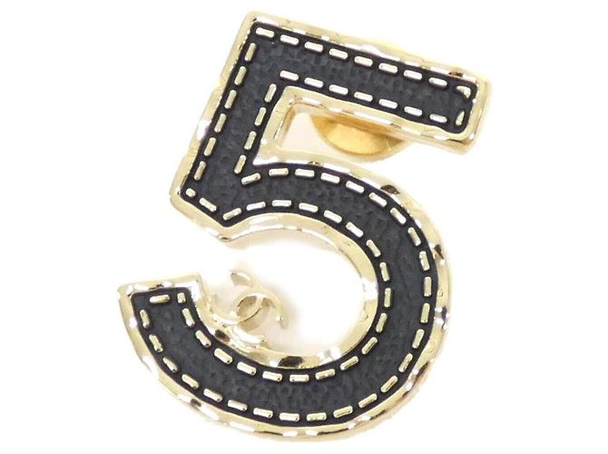 Chanel ABA783 Pin Brooch Negro