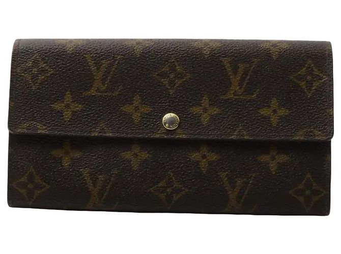 Louis Vuitton Vintage Sarah Wallet Monogram Canvas medium Brown