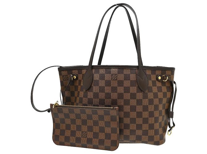Tote Louis Vuitton Neverfull Damier PM Marrom