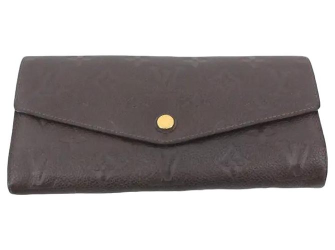 Louis Vuitton Sarah Wallet NM Monogram Empreinte Leather medium Brown