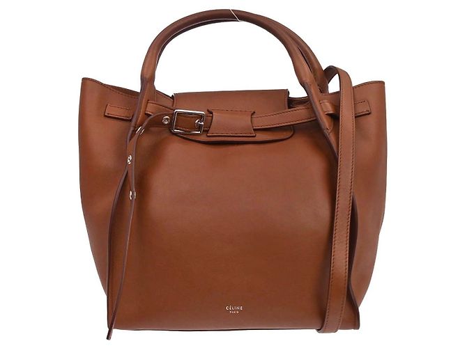 Céline Celine Big Smooth Leather Medium Marron