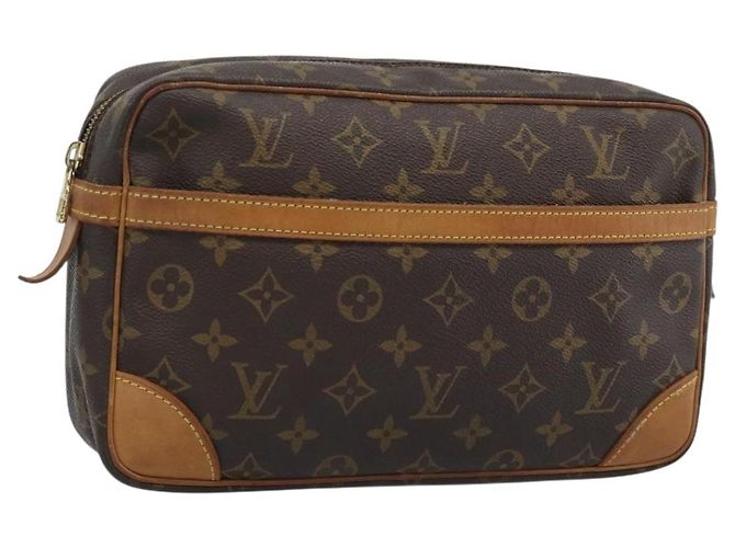 LOUIS VUITTON Monogram Compiegne 28 Clutch M51845 LV Auth 187760 Monogramm