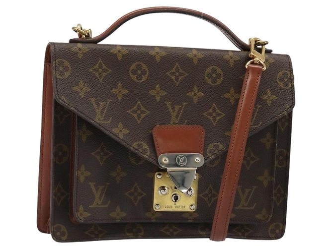 LOUIS VUITTON Borsa a Spalla Monogram Monceau 26 M51187 LV Auth 186852 Monogramma