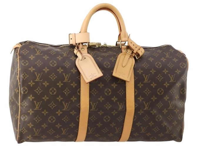 LOUIS VUITTON Bolsa Boston Monogram Keepall 50 M41426 LV Auth 185599SAM Monograma