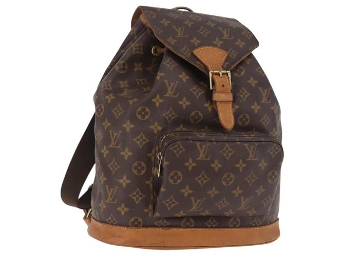 LOUIS VUITTON Monogram Montsouris GM Backpack M51135 LV Auth 184571