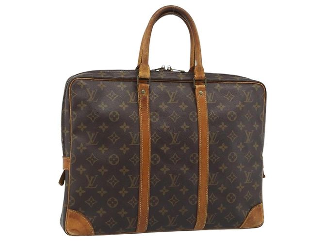 LOUIS VUITTON Monogram Porte Documents Voyage Business Bag M53361 Auth BA13456 Monograma