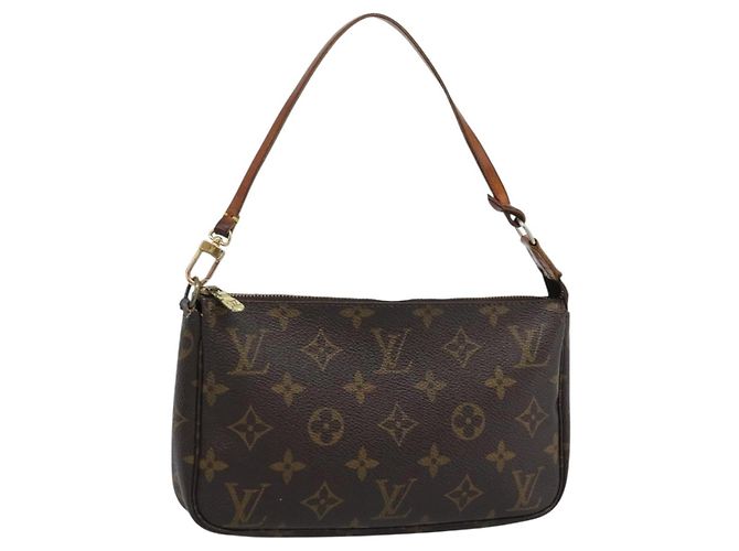 LOUIS VUITTON Monogram Pochette Accessoires Accessory Pouch M51980 Auth BA13468