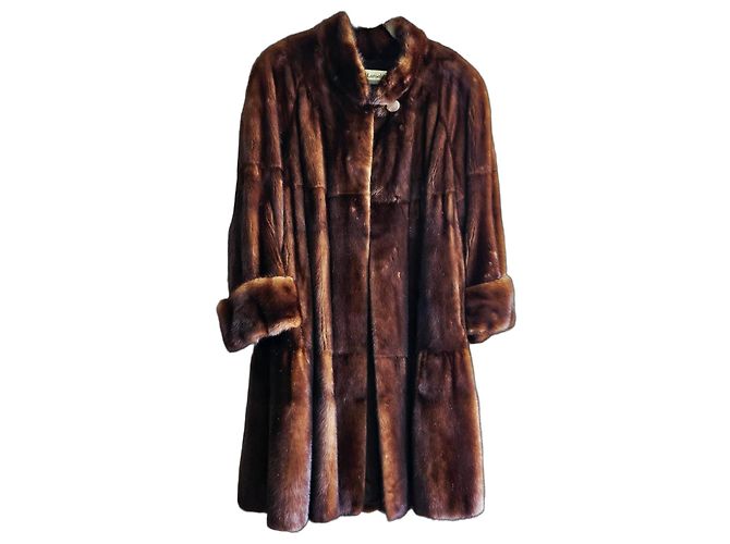 Guy Laroche Brauner Nerzmantel