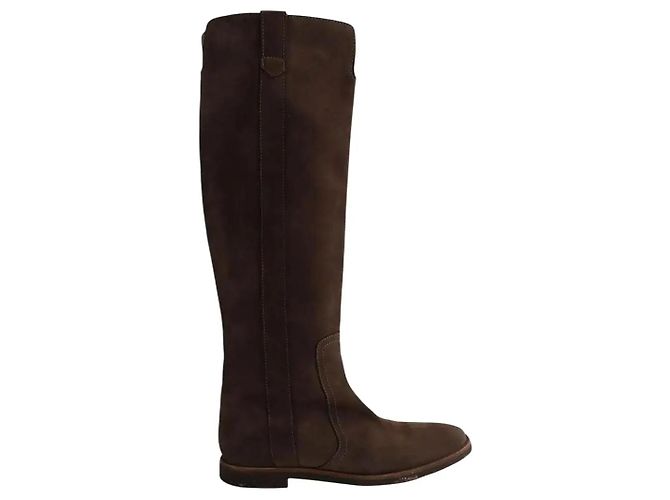 Laurence Bras Braune Reitstiefel