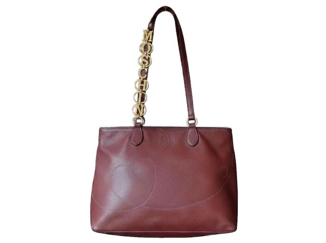 Moschino Redwall Bolsa Tote Bordeaux