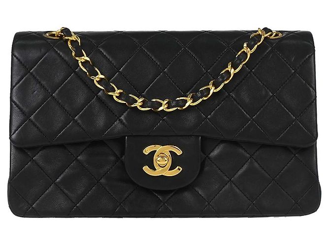 Chanel Timeless - Classic Double Flap Leather 23 Nero