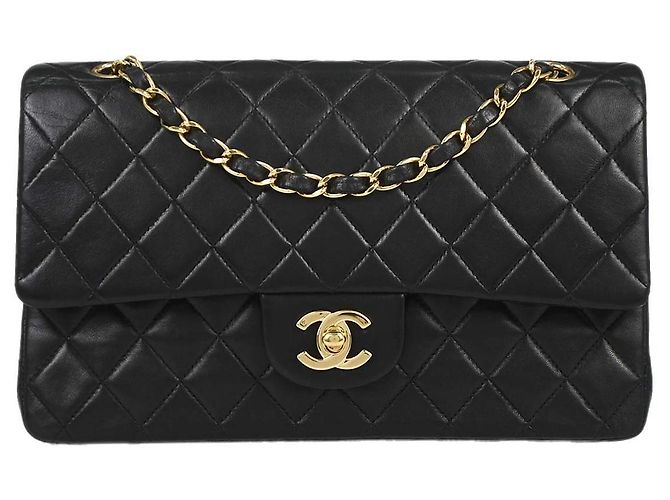 Classique Chanel Timeless - Classic Double Flap Leather medium Noir