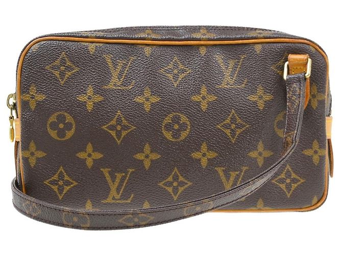 Louis Vuitton Pochette Marly Bandouliere Monogram Canvas Marrone
