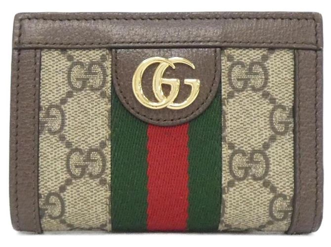 Gucci Ophidia Bi-fold Wallet Brown Beige