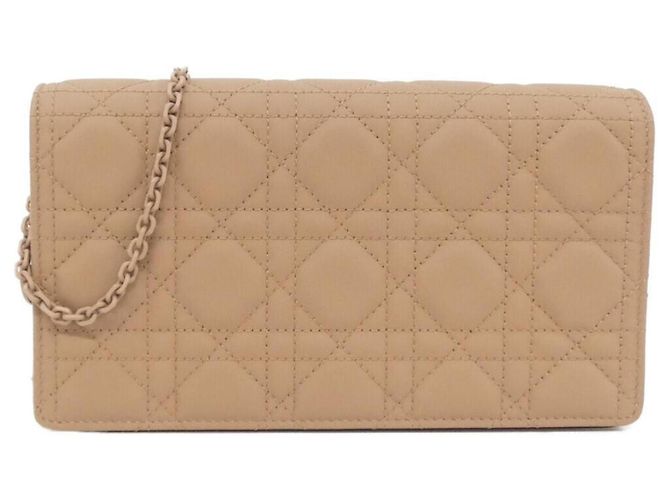 Pochette Lady Dior Christian Dior Beige