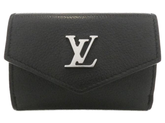 Louis Vuitton Portefeuille Lock Mini Wallet Black