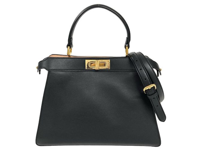 Fendi Peekaboo IseeU Medium Handtasche Schwarz