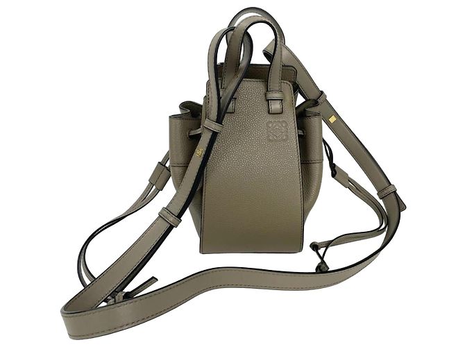 Mini bolso de cordón Loewe Hammock Castaño