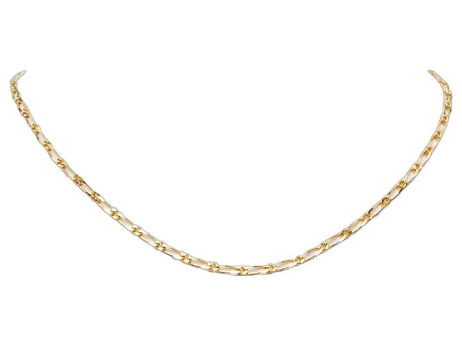 Collana a catena Chanel Vintage placcata oro D'oro