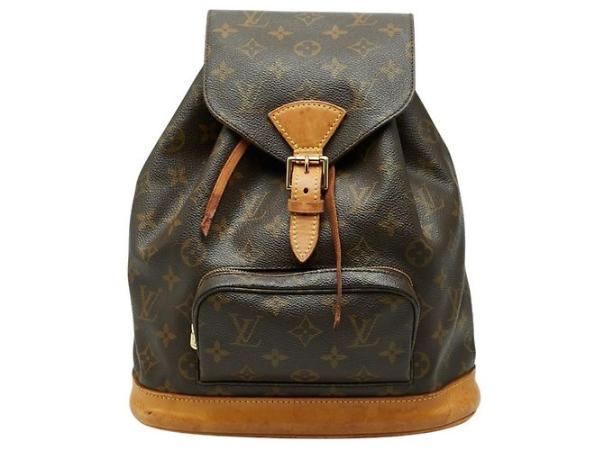 Louis Vuitton Monogram Montsouris MM Backpack Brown