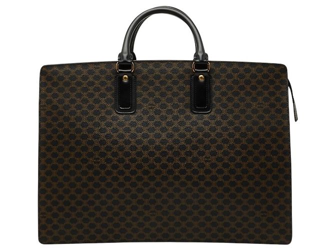 Céline Borsa Business Celine Macadam Marrone Nero