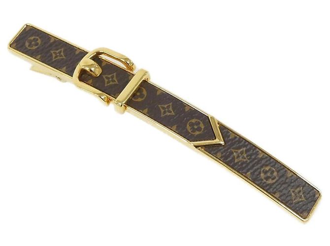 Louis Vuitton Monogram Barrette Loop Braun Golden Monogramm Lackleder
