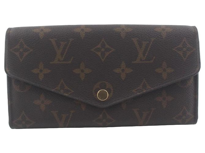 Carteira Sarah em Canvas Louis Vuitton Marrom