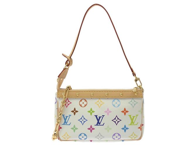 Louis Vuitton Pochette Accessoires Multicolor Bianco