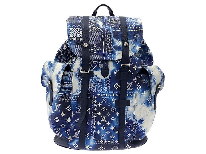 Bolso Louis Vuitton Monogram Bandana Christopher PM Azul