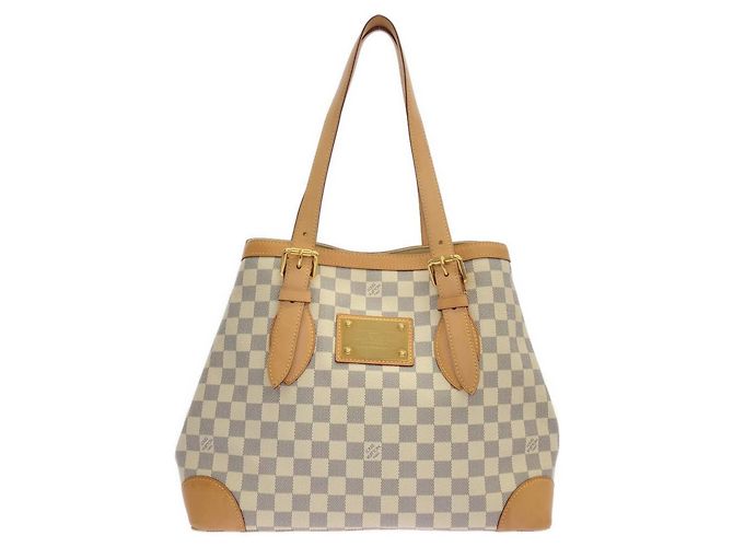 Bolsa Louis Vuitton Damier Azur Hampstead MM Azul