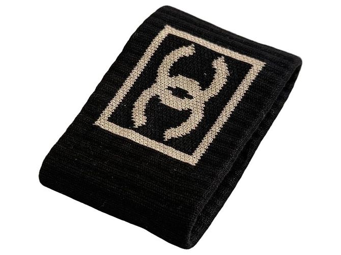 Bracciale Chanel CC Logo Nero e Beige 