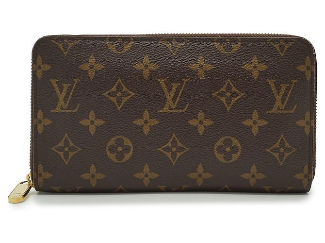 Louis Vuitton Monogram Zippy Organizer Long Continental Wallet Brown