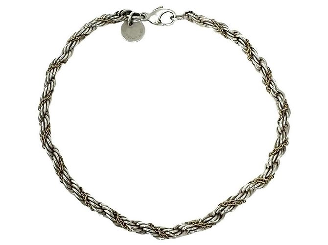 Tiffany & Co Bracciale Tiffany Vintage Twist Rope Argento D'oro