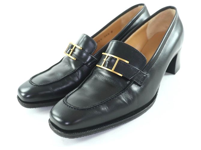 Hermès Mocasines de cuero Hermes Negro
