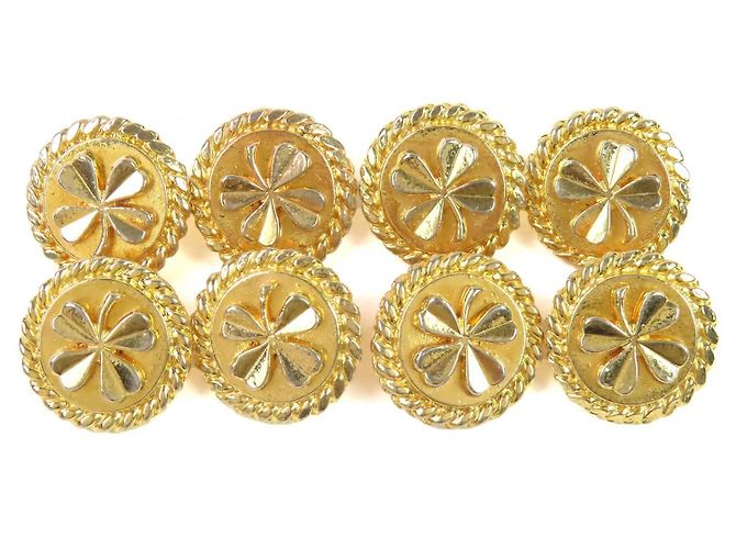 Timeless Chanel Clover Button Accessories Set Golden