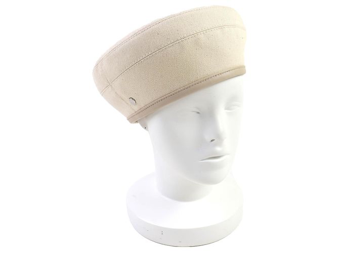 Hermès Basco in cotone denim Hermes Saint Honor Serie Button Beige 