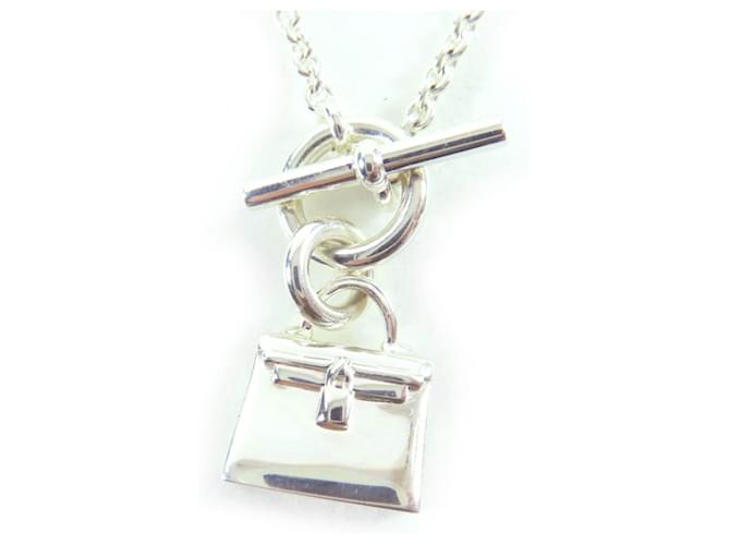 Hermès Hermes Kelly AG925 Necklace Silvery 