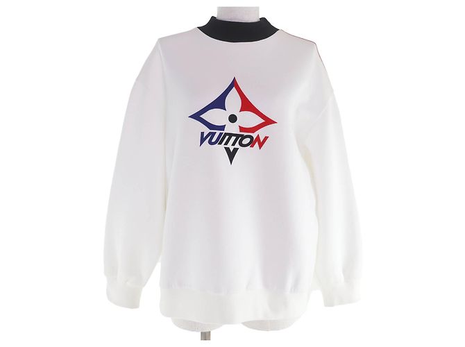 Sudadera de algodón Louis Vuitton LV Snowflake Blanco