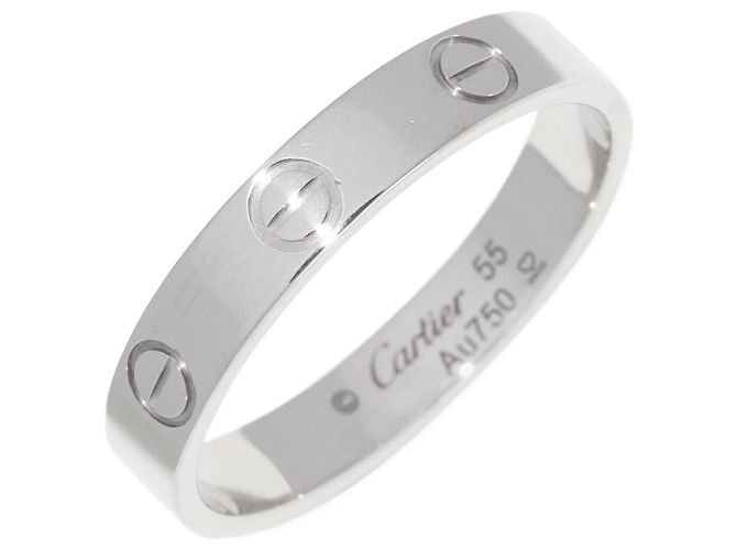 Anel Cartier Love Au750 Tamanho 55 Prata