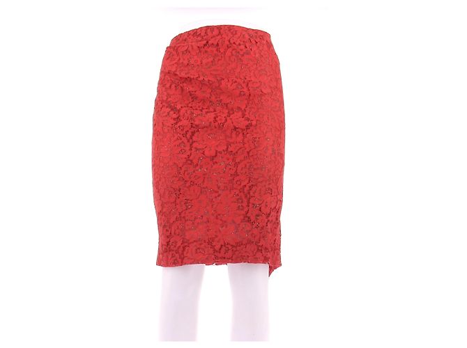 Gonna in cotone rossa Emanuel Ungaro Taglia 40 Rosso