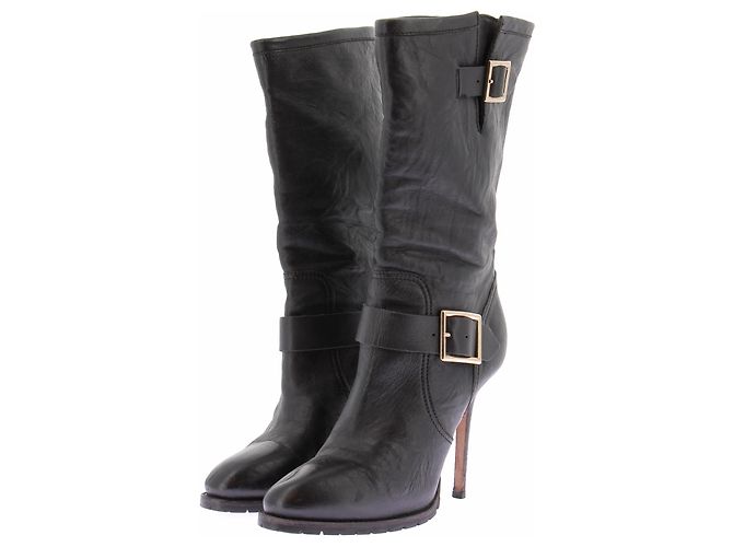Jimmy Choo Schwarze Stiefel mit Absatz