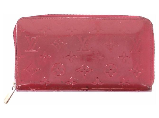 Louis Vuitton Carteiras de couro verniz vermelho