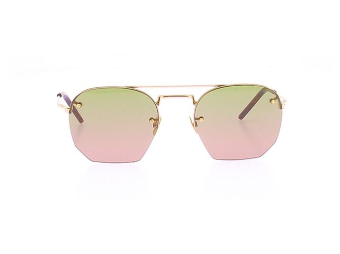 Saint Laurent Gafas de sol doradas Dorado