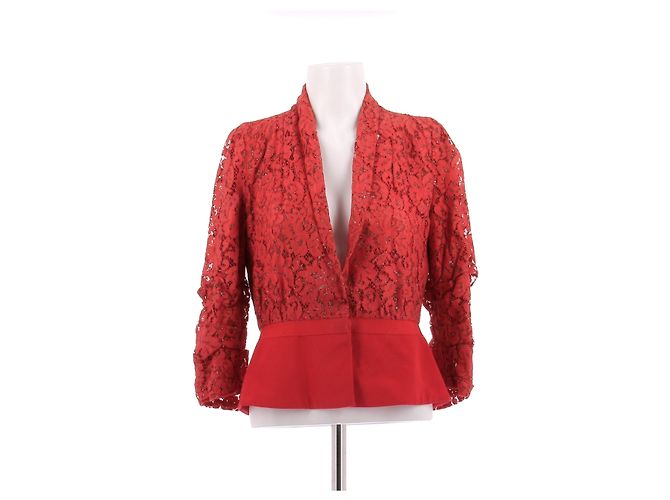Top de algodón rojo Emanuel Ungaro Talla 40 Roja