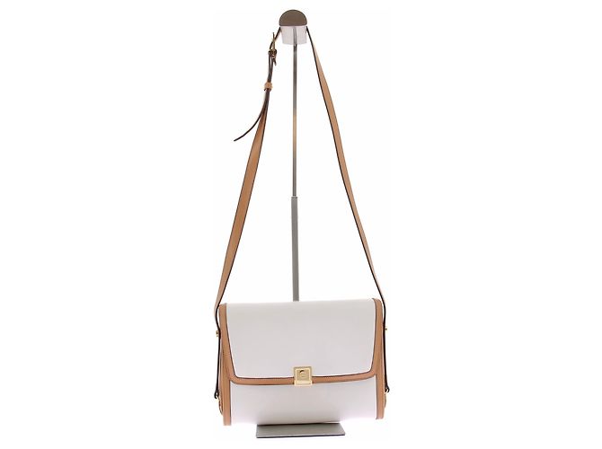 Gucci Bolsa de couro branco e camel